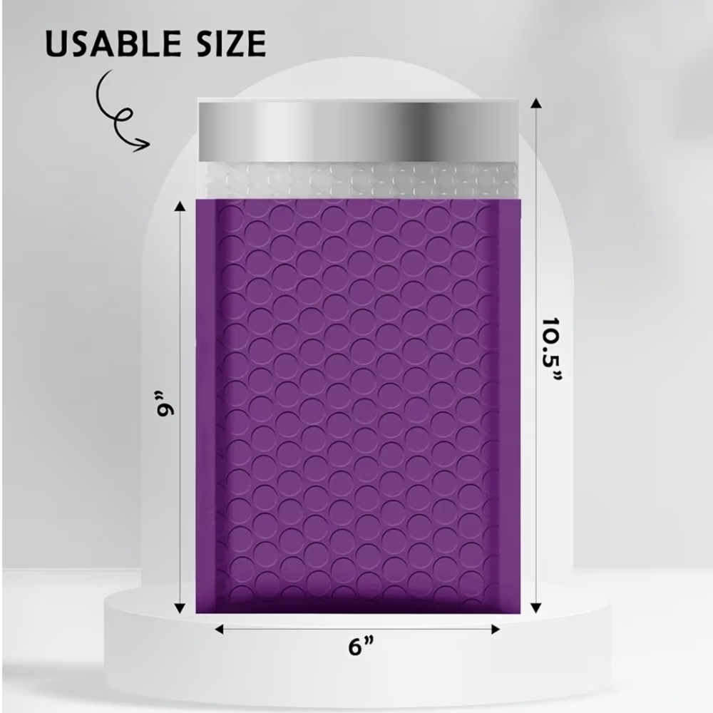 Purple Bubble Mailer Envelope